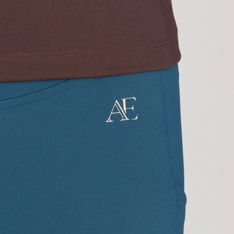 Aubrion Equestrian Winter Riding Tights in Estate Blue-4