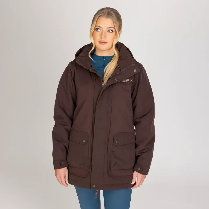 Aubrion Equestrian Winter Coat in Espresso