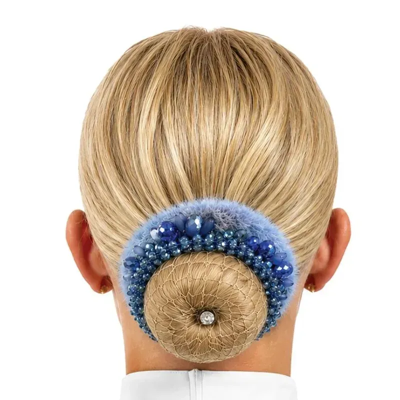 Equetech Competition Bun Kit Brunette/Blue-1