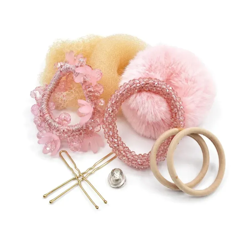 Equetech Competition Bun Kit Blonde/Pink