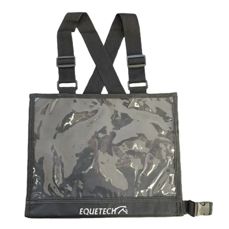 Equetech One Size Eventing Cross Country Number Bib in Black