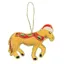 Equetech Horse Beaded Embroidered Christmas Tree Decoration in Dun
