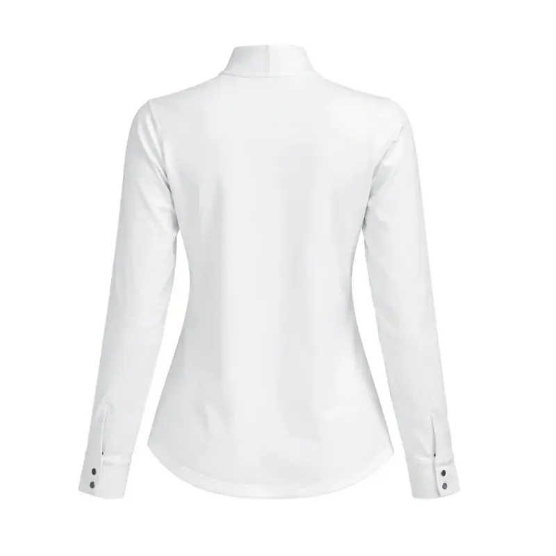 Equetech Ladies Thermal Winter Stock Shirt in White-1