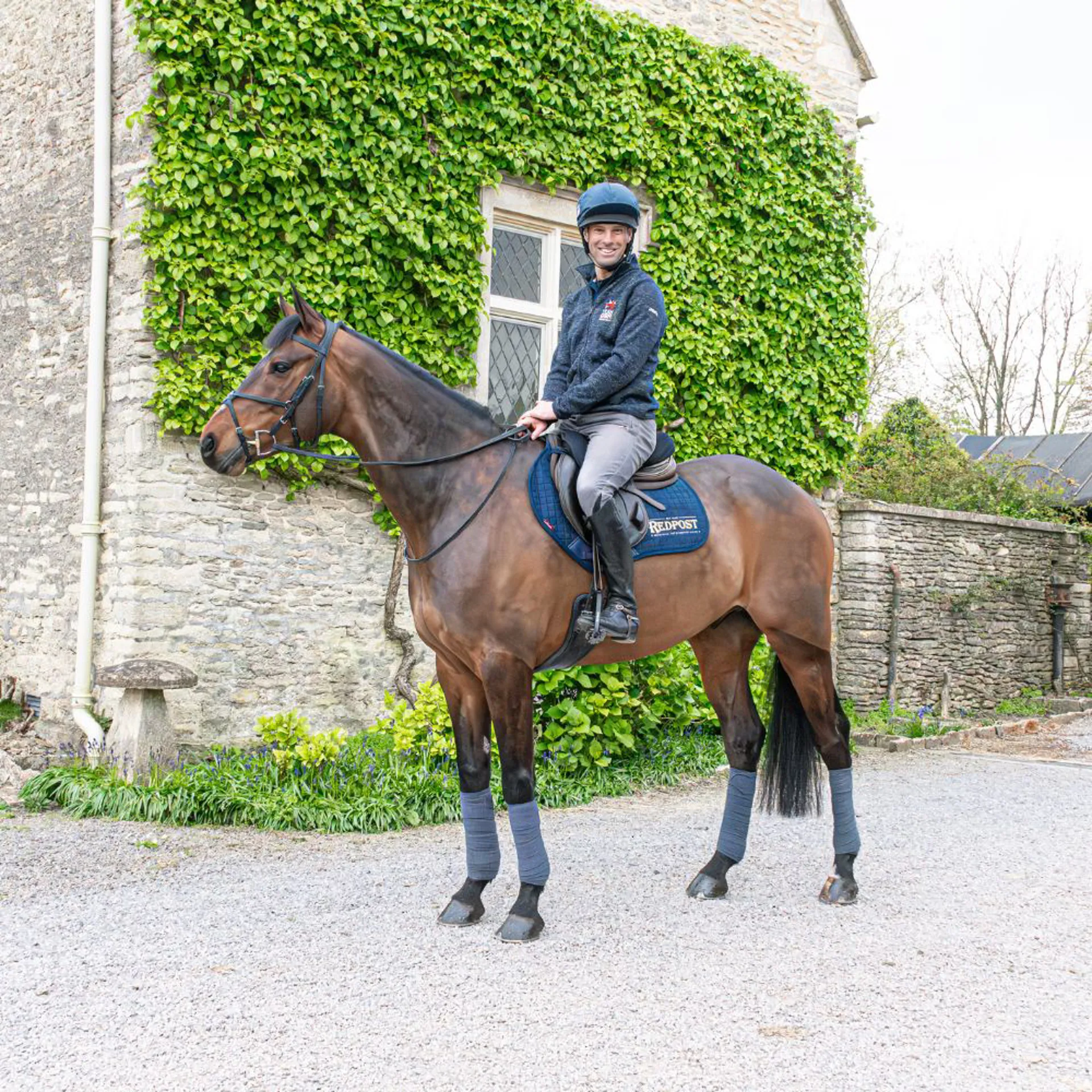 Rider in competition attire