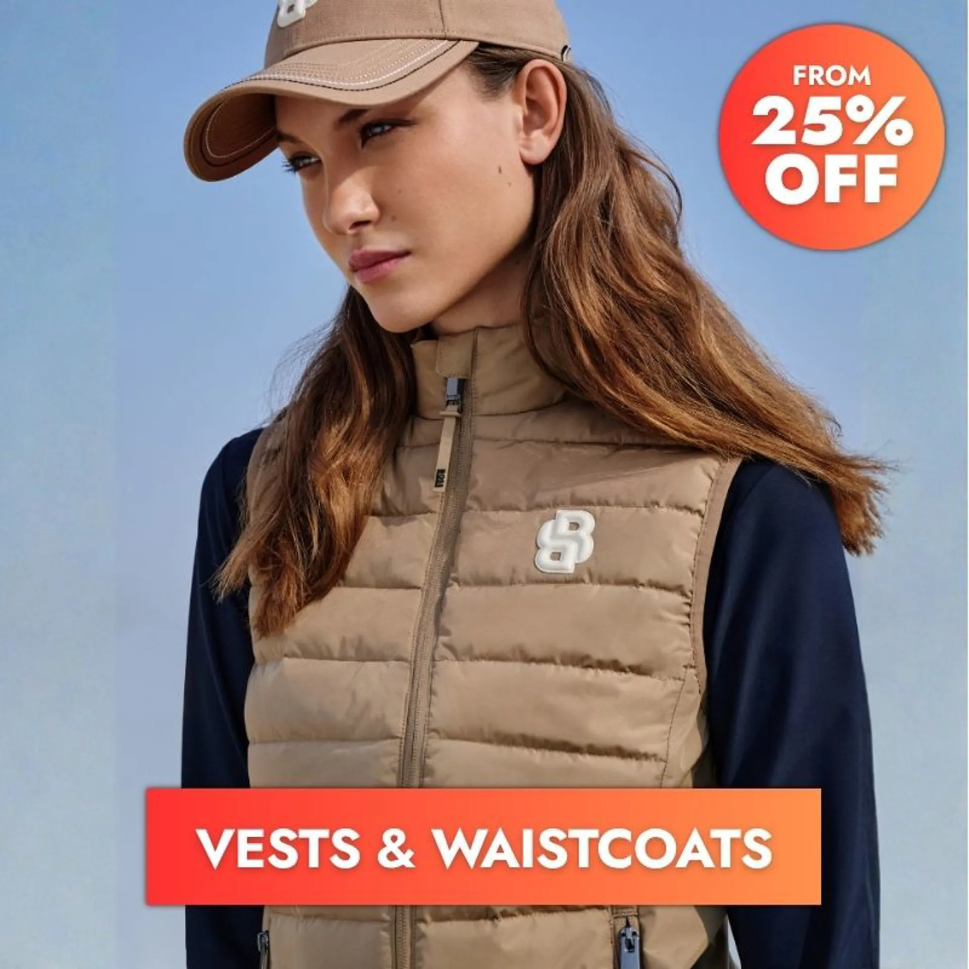 women in boss vest