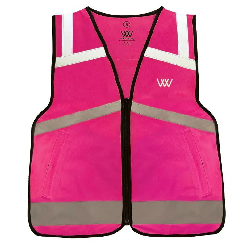 Woof Wear Hi-Viz Adult Riding Vest - Pink