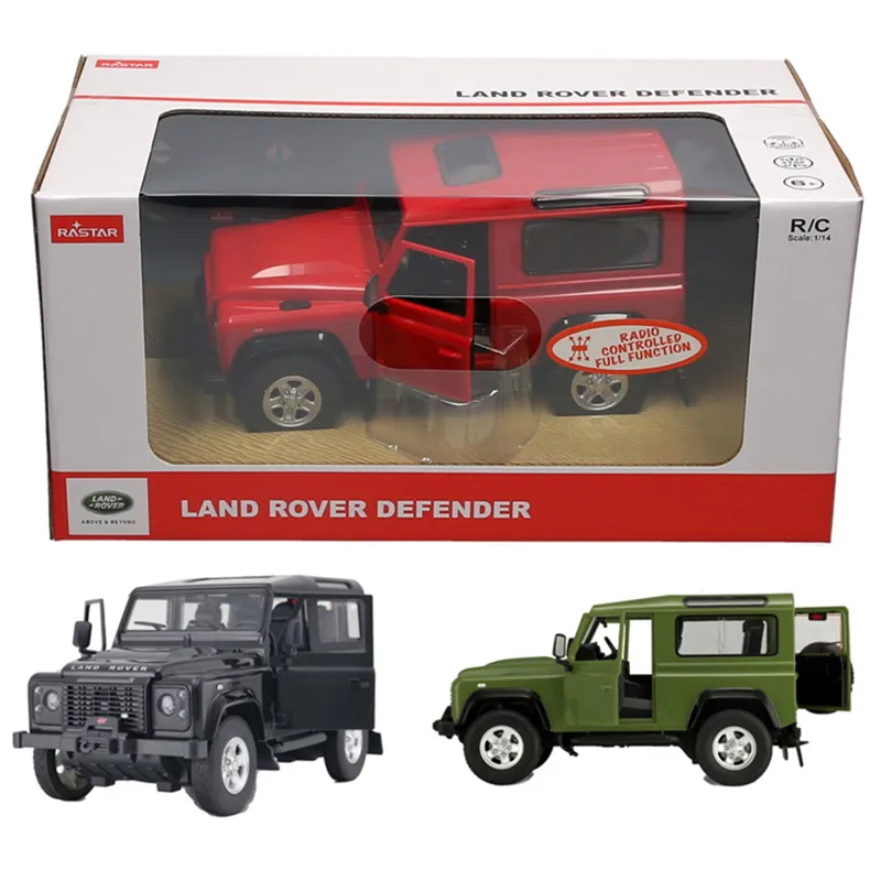 RAStar 1:14 Remote Control Land Rover Toy - Black-1