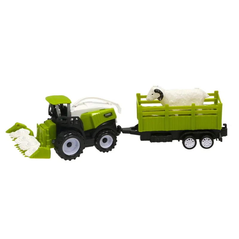 Farmer Giles Combine Harvester and Trailer Toy Set-Sheep