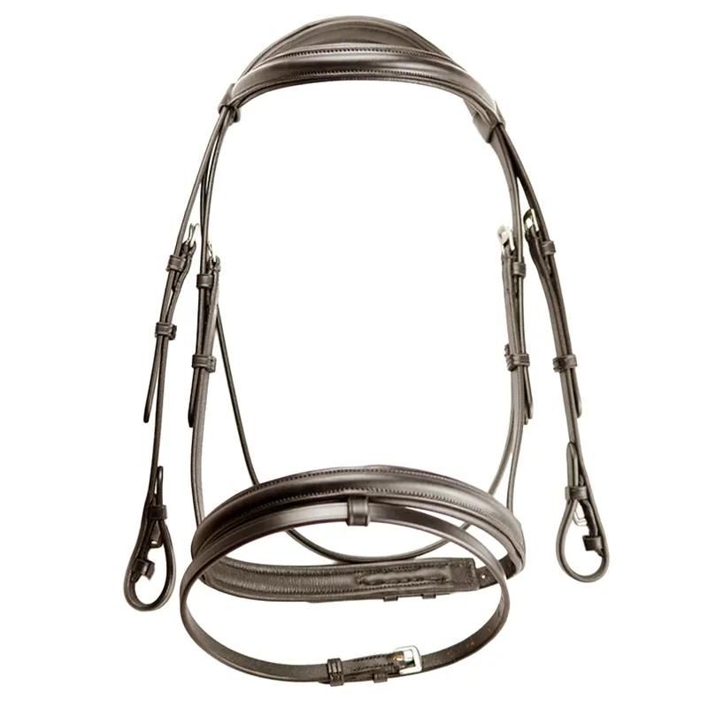 Dever Classic Comfort Padded Flash Bridle - Brown