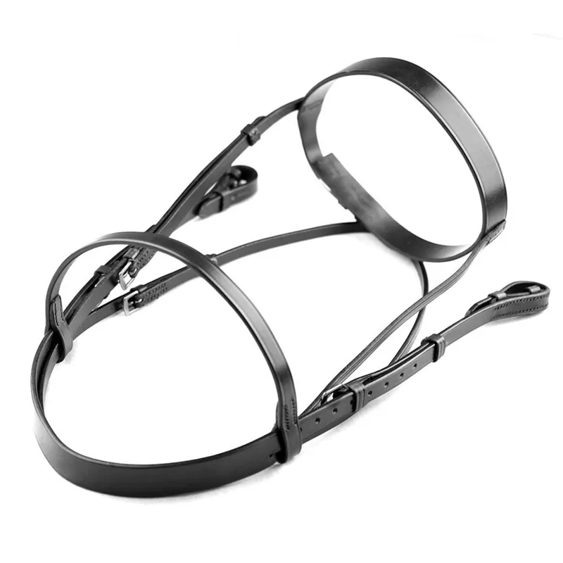 Dever Classic Plain Bridle - 1.5 inch Noseband - Black-2