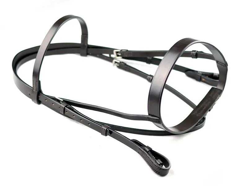 Dever Classic Plain Bridle - 1.5 inch Noseband - Brown-1