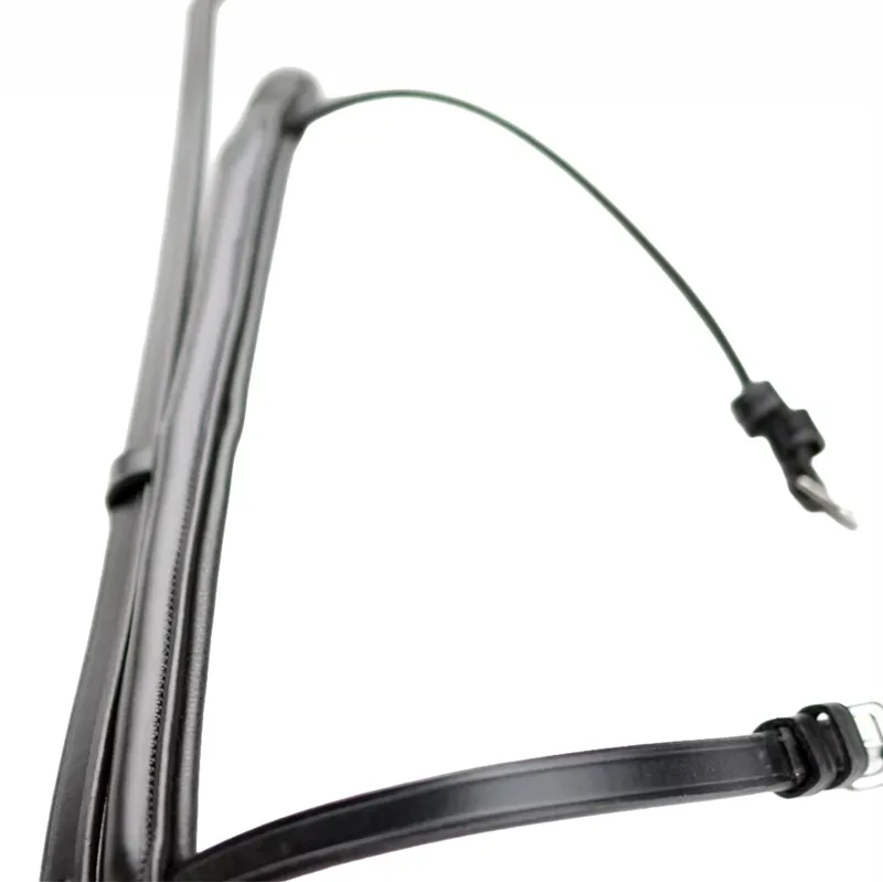 Dever Classic Comfort Cavesson Flash Noseband - Black-2