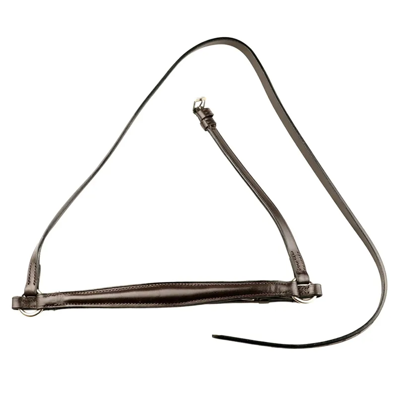 Dever Classic Comfort Drop Cavesson Noseband - Brown-1