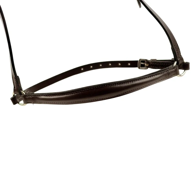 Dever Classic Comfort Drop Cavesson Noseband - Brown-4