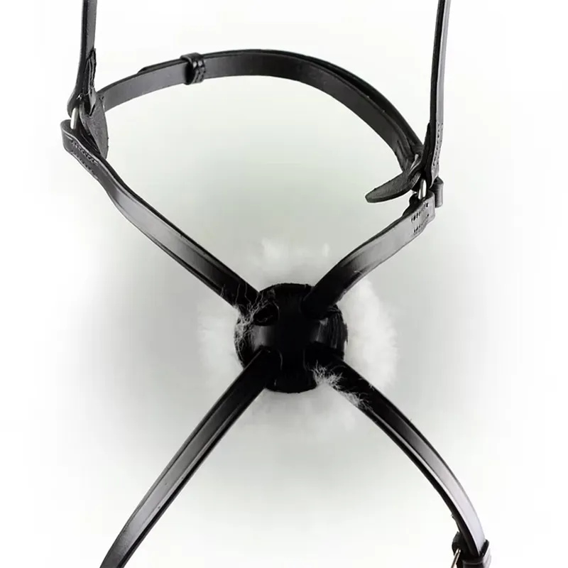 Dever Classic High Ring Comfort Style Grackle Noseband - Black-1