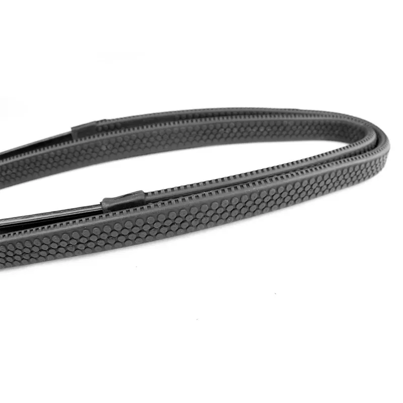 Dever Classic Buckle Billet Rubber Grip Reins - Black-2
