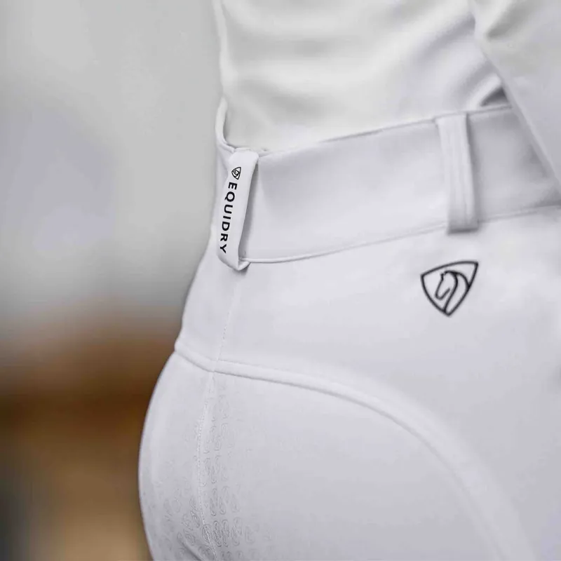EQUIDRY Women's Waterproof Competition Breeches - White-8