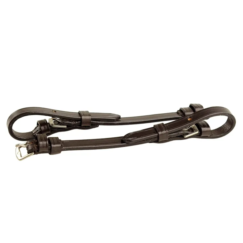 Dever Classic Buckle Billet Cheek Pieces - Brown