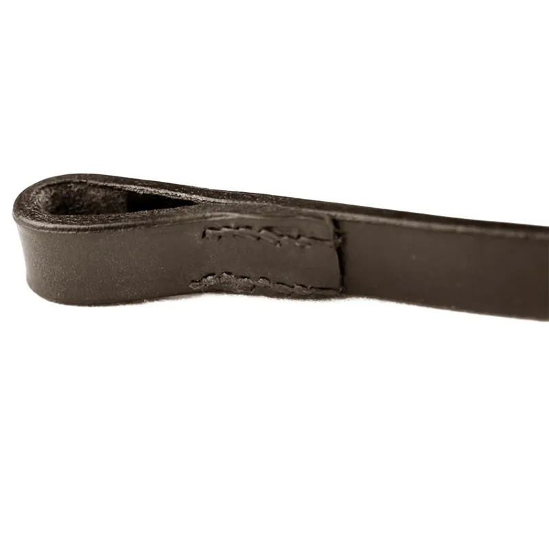 Dever Classic Plain Flat Browband - Brown-2