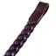 Dever Classic Braided Leather Browband - Brown