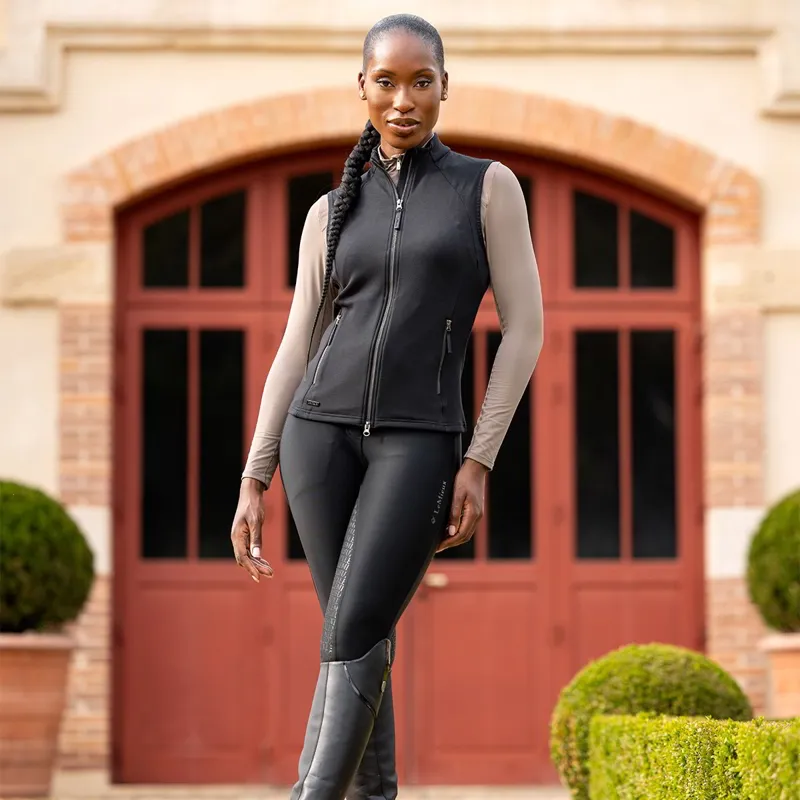 LeMieux Demi Full Grip Ladies Riding Tights - V1 Black-4