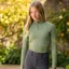 LeMieux Youth Rider Mia Mesh Long Sleeve Base Layer - Thyme