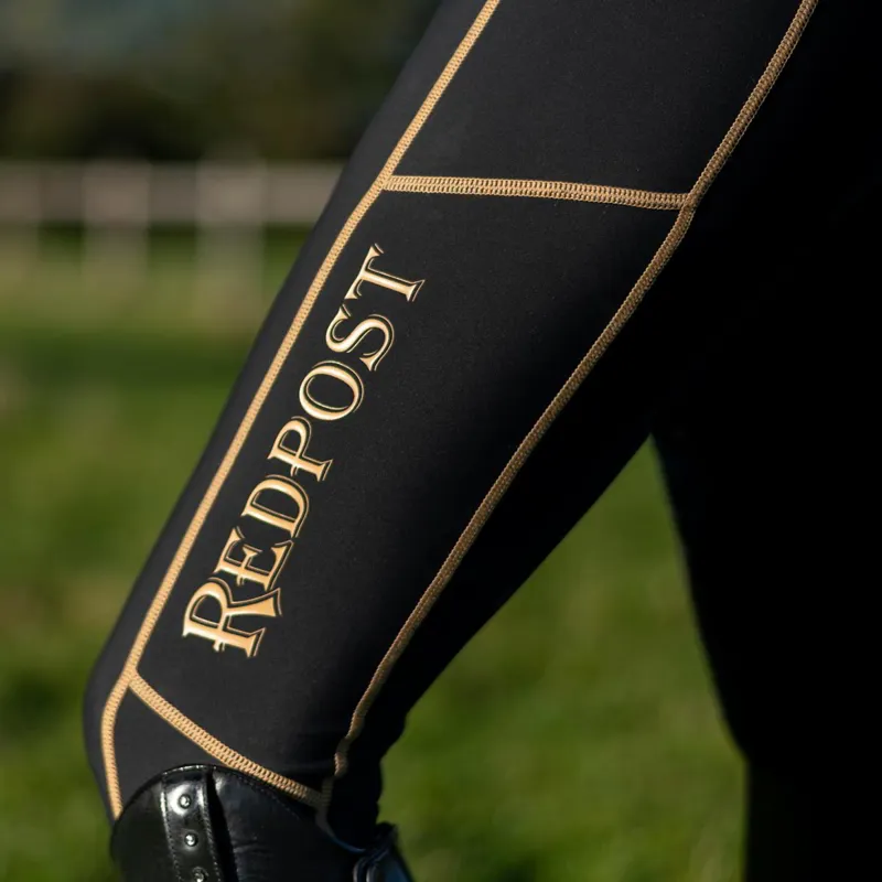 Redpost Adapt Full Grip Women's Riding Tights - Black Shadow-5
