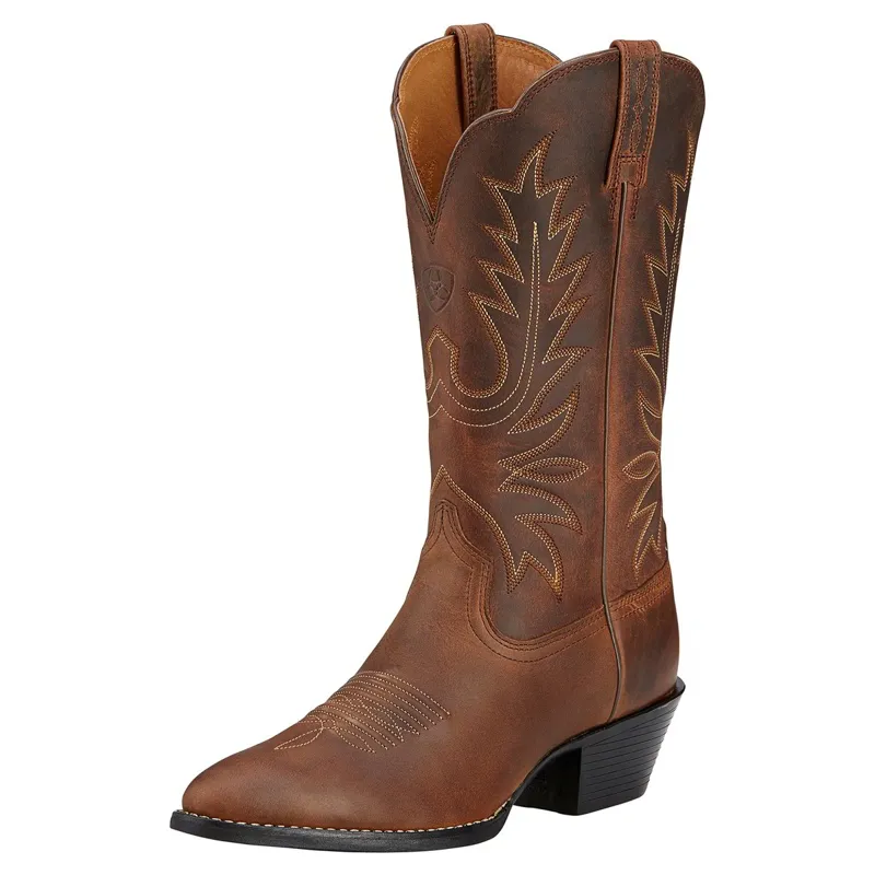 Ariat Heritage Round Toe Womens Western Boots - Distressed Brown