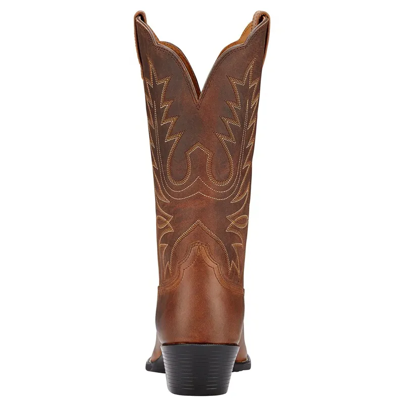 Ariat Heritage Round Toe Womens Western Boots - Distressed Brown-2