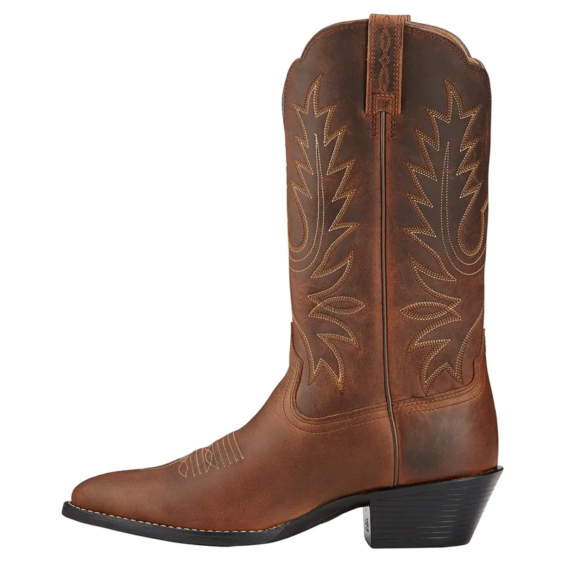 Ariat Heritage Round Toe Womens Western Boots - Distressed Brown-3