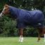 Saxon Defiant 600D Combo 200g Turnout Blanket - Navy/White