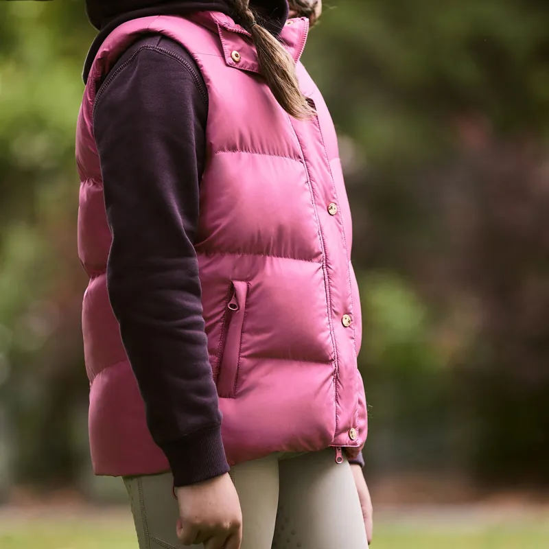 Dublin Patrice Junior Puffer Vest - Red Violet-5