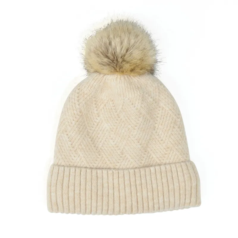 Dublin Winter Warmer Beanie/Scarf/Gloves Pack - Beige Marble-3