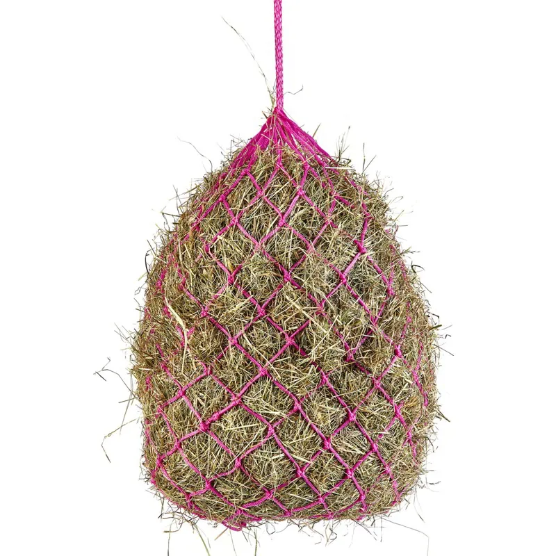 Shires Deluxe Haylage 30in Hay Net - Pink