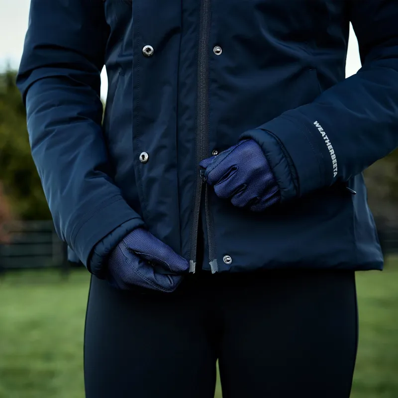 WeatherBeeta Protect Women's Waterproof Insulated Riding Jacket - Navy-5
