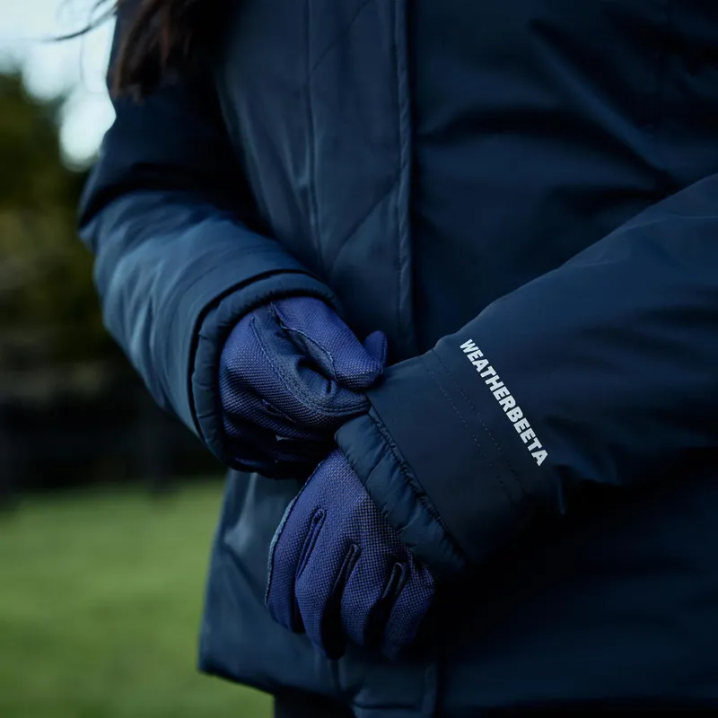 WeatherBeeta Protect Women's Waterproof Insulated Riding Jacket - Navy-7