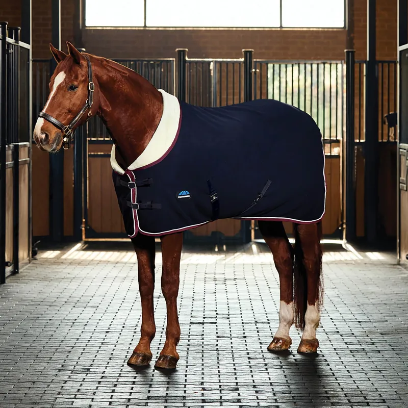 WeatherBeeta Elite Fleece Cooler - Navy/Burgundy