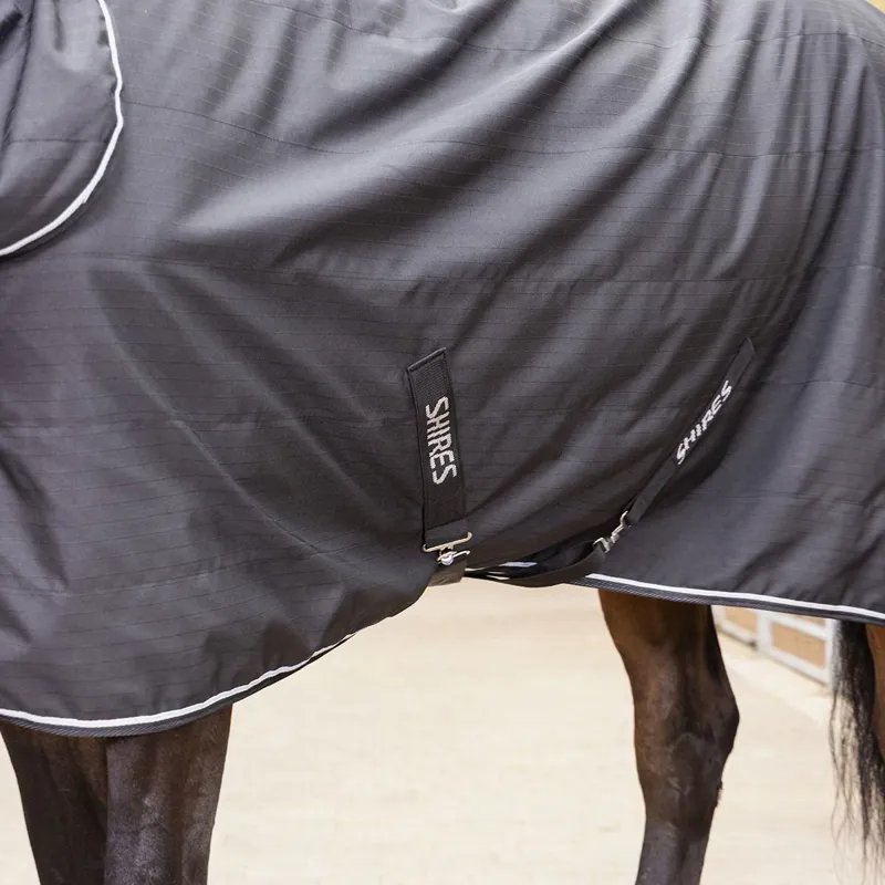 Shires Tempest Original Lite 600D 0g Combo Neck Stable Sheet - Black-5