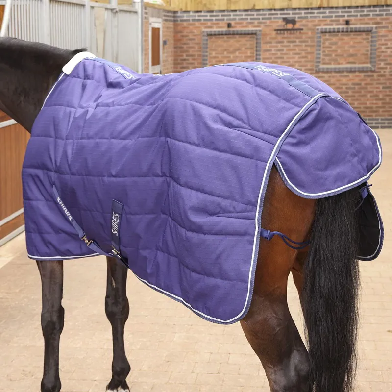 Shires Tempest Original 100g Standard Neck Stable Blanket - Navy-1