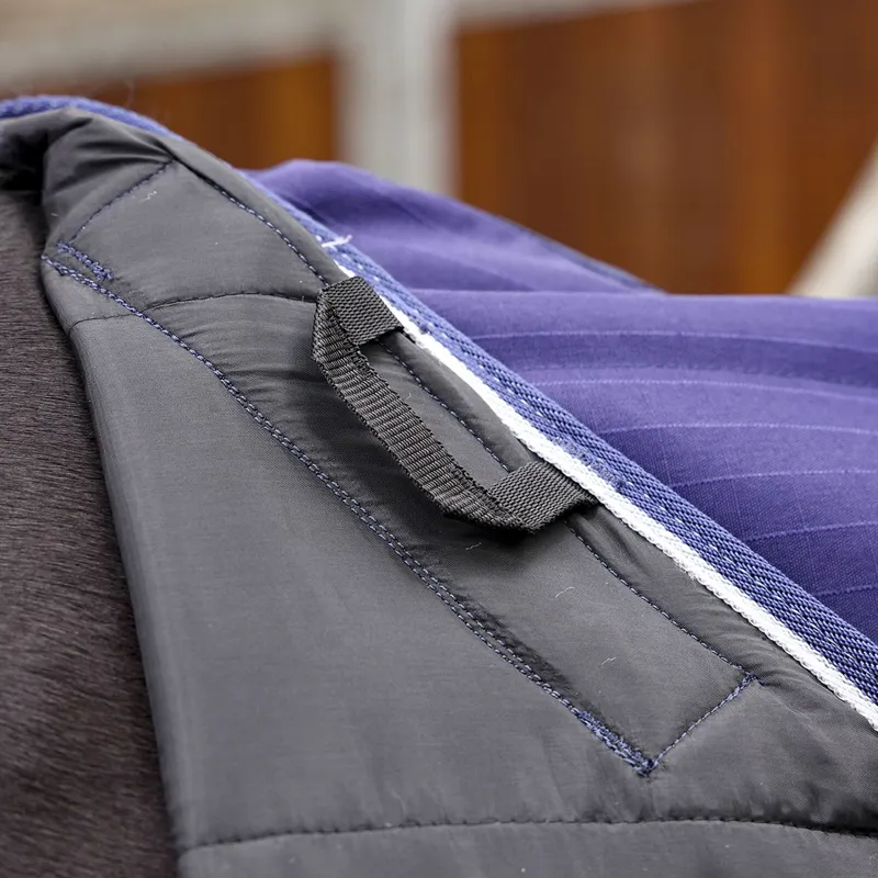 Shires Tempest Original 600D 100 Detach-A-Neck Stable Blanket - Navy-4