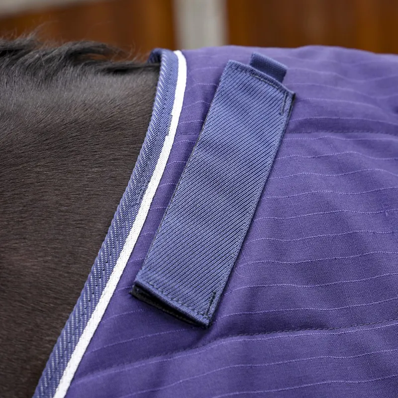 Shires Tempest Original 600D 100 Detach-A-Neck Stable Blanket - Navy-3