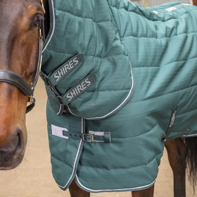 Shires Tempest Original 600D 200 Combo Neck Stable Blanket - Emerald-5