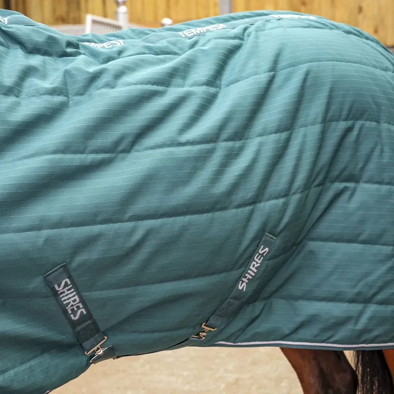 Shires Tempest Original 600D 200 Combo Neck Stable Blanket - Emerald-4