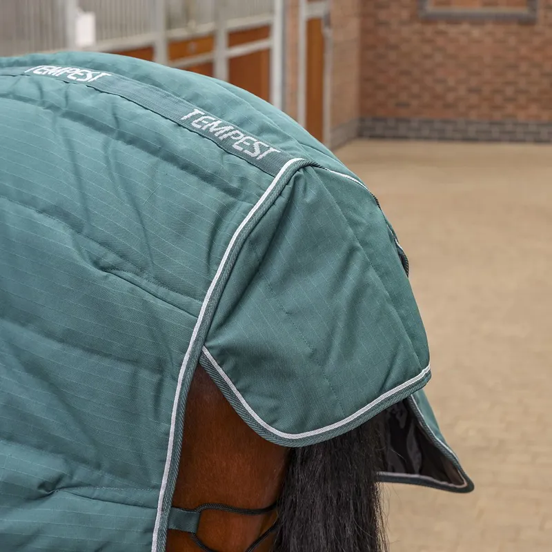 Shires Tempest Original 600D 200 Combo Neck Stable Blanket - Emerald-2