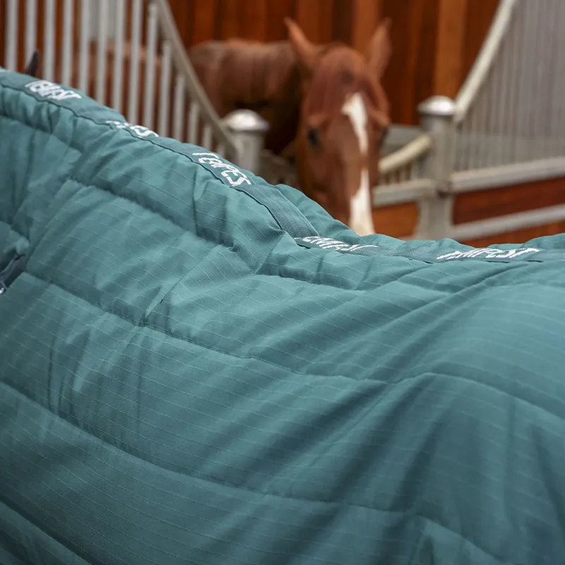 Shires Tempest Original 600D 200 Combo Neck Stable Blanket - Emerald-1