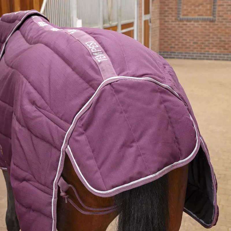 Shires Tempest Original 600D 300 Detach-A-Neck Stable Blanket - Burgundy-6