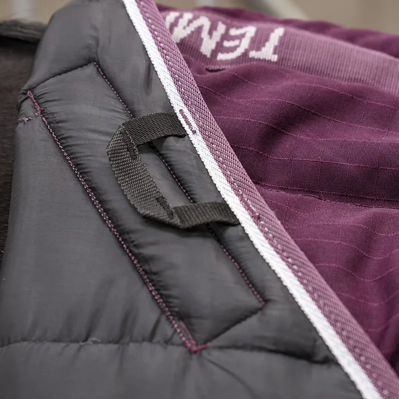 Shires Tempest Original 600D 300 Detach-A-Neck Stable Blanket - Burgundy-3