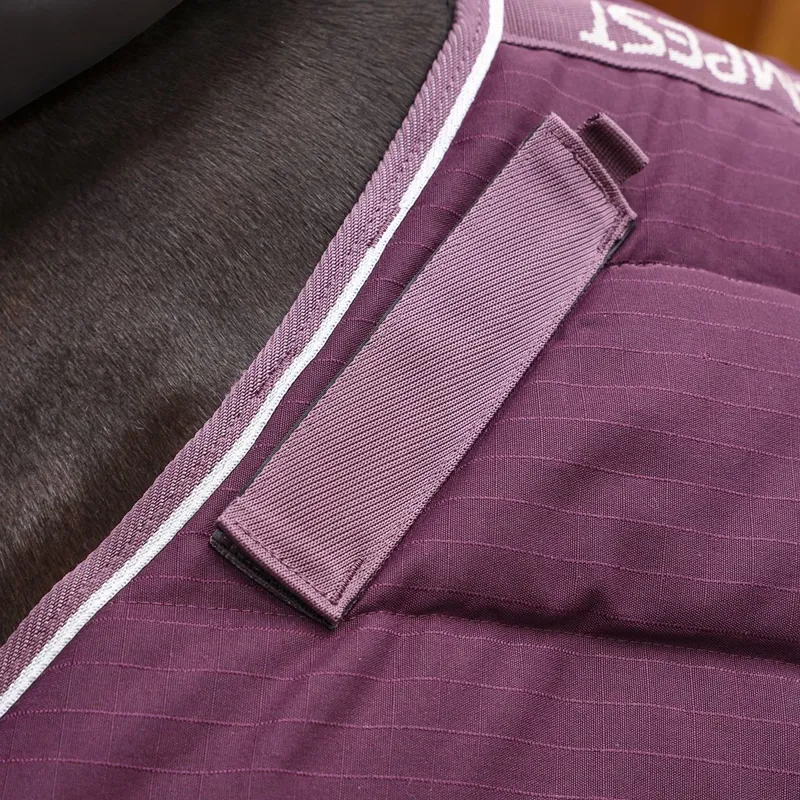 Shires Tempest Original 600D 300 Detach-A-Neck Stable Blanket - Burgundy-2