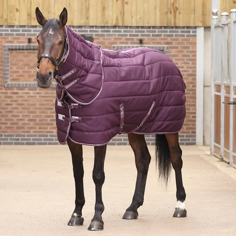 Shires Tempest Original 600D 300 Detach-A-Neck Stable Blanket - Burgundy