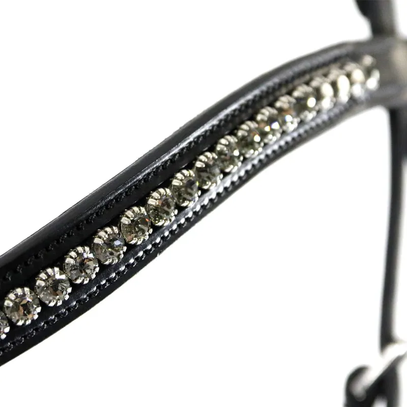 Schockemohle Equitus Beta Anatomic Bridle - Black/Silver-1